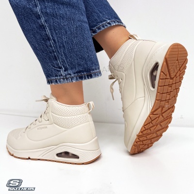 Sapatilha Skechers Uno Stand High 177097 Bege