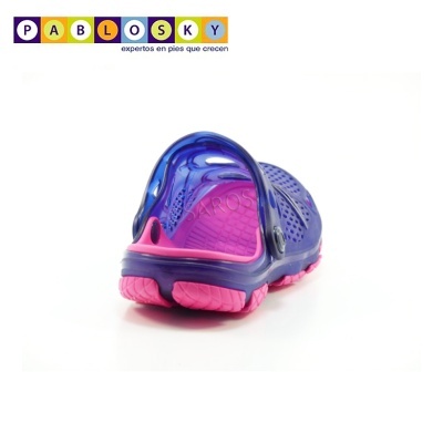 Sapato infantil azul e rosa da marca Pablosky