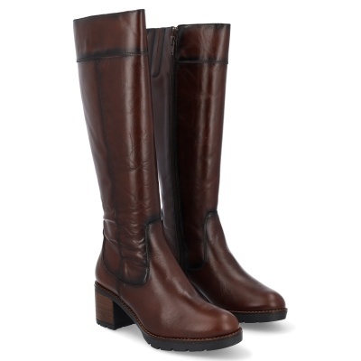 Bota Desiree Pele Conforto Rosy27 Castanho