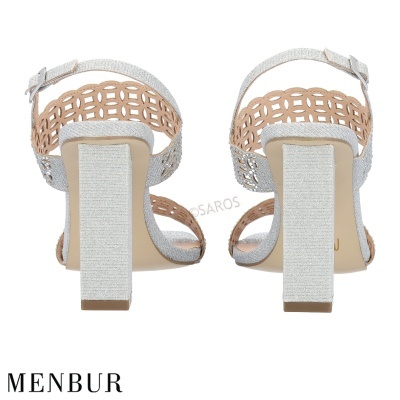 Sandália Menbur 23652 Prata