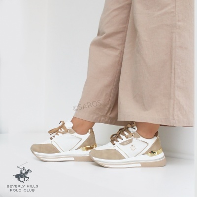 Sapatilha Beverly Hills Polo Club Sophia Bhw523306 Multi-bege