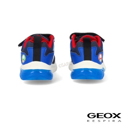Sapatilha Geox Super Mario Luzes J46lb1 Azul