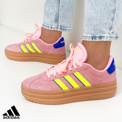 Sapatilha Adidas Vl Court Bold Ih8089 Rosa