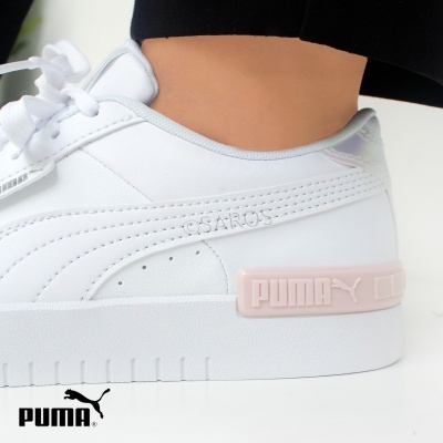 Sapatilha Puma Jada Holo 398288 Branco Com Rosa