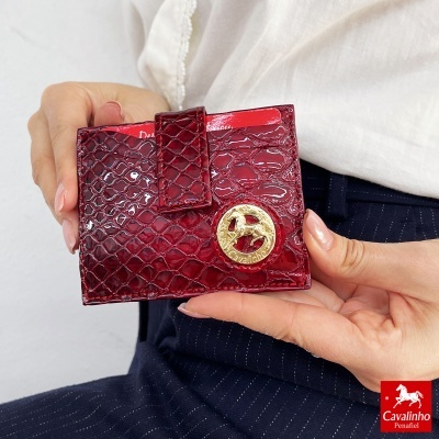 Porta-cartões Cavalinho Galope 28170576 Vermelho