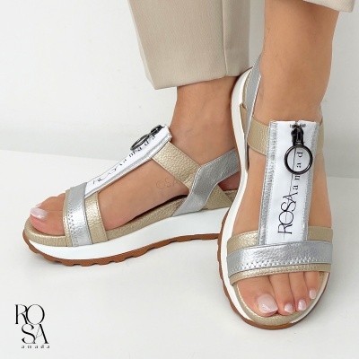 Sandalia Rosa Amada 494j210m Ouro