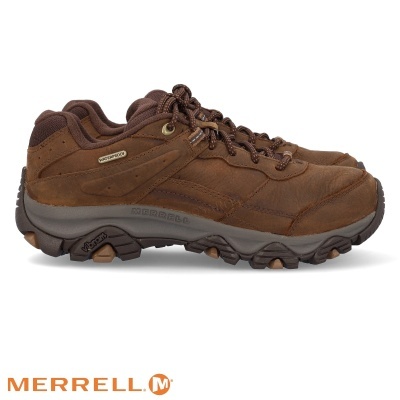Sapatos de caminhada Merrell castanhos com sola cinza escura