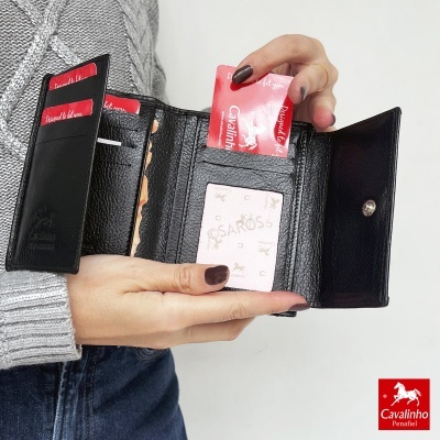 Carteira Cavalinho Cavalo Lusitano 28090223 Preto