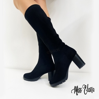 Bota Miss Elastic 77674 Preto