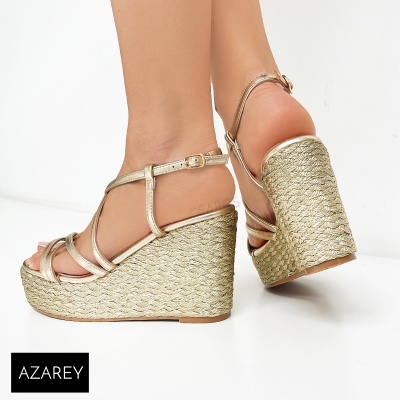 Sandalia Azarey 572h505 Ouro