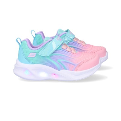 Sapatilha Skechers Sola Glow Luzes 303713n Azul Claro