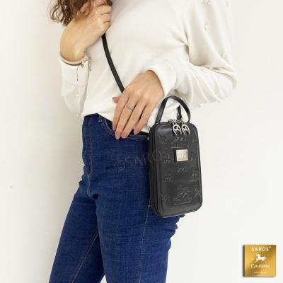 Bolsa/Porta-Telemovel Cavalinho Cavalo Lusitano 28090278 Preto