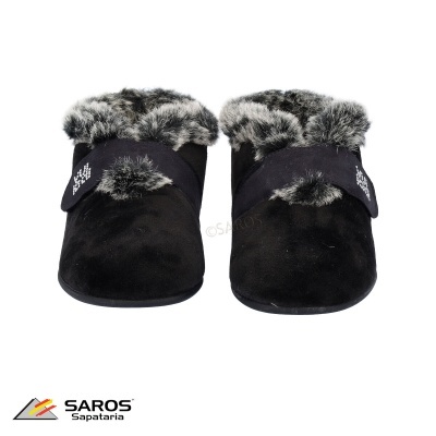 Pantufas de senhora 3216 em Preto