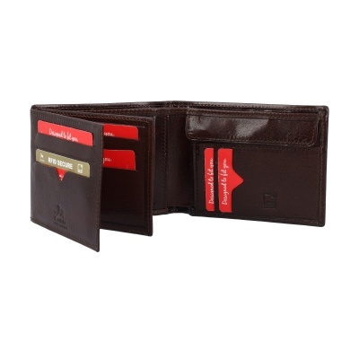 Carteira de Homem em pele Cavalinho 28610508 Castanho