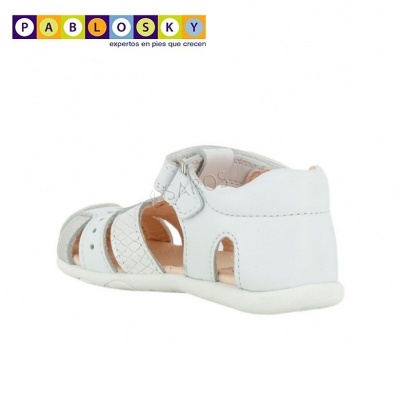 Pablosky Sandália de Criança 073100 em Branco
