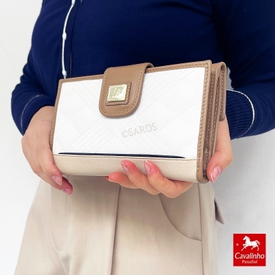 Carteira Cavalinho Poésie 26140206 Azul-bege