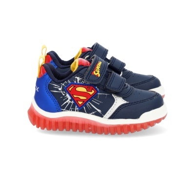 Sapatilha Geox Super Homem Luzes B565zb Multi-azul