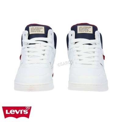 Sapatilha Levis Virv0073s Branco com vermelho e azul