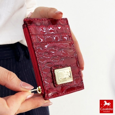 Porta-cartões Cavalinho Galope 28170573 Vermelho