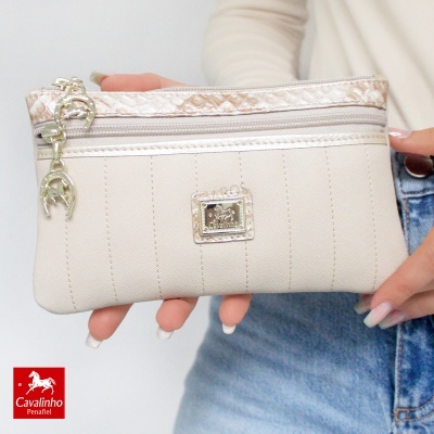 Bolsa De Cosmeticos Cavalinho Grace 28250256 Bege