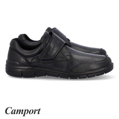 Sapatilhas pretas Camport com fecho em velcro