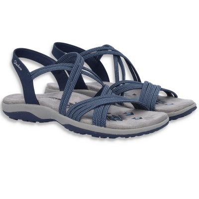 Sandalia Skechers Reggae Slim - Turn It Up 163117 Azul