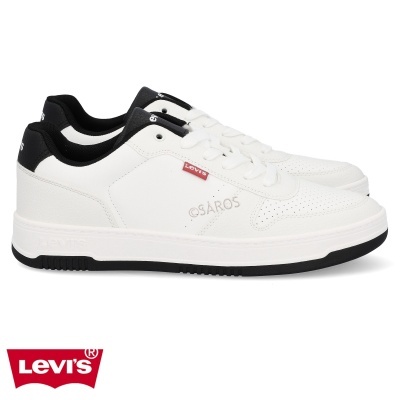Sapatilha Levis Drive D7900 Branco E Preto