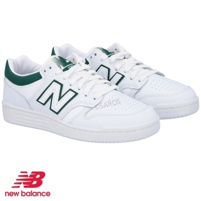 Sapatilha New Balance BB480 LGT Branco e Verde