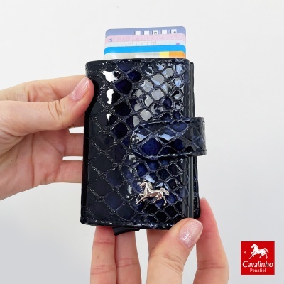 Porta-cartões Cavalinho Galope 28170234 Azul