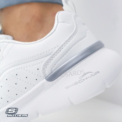 Sapatilha Skechers Skech Air Dynamight 150373 Branco E Prateado