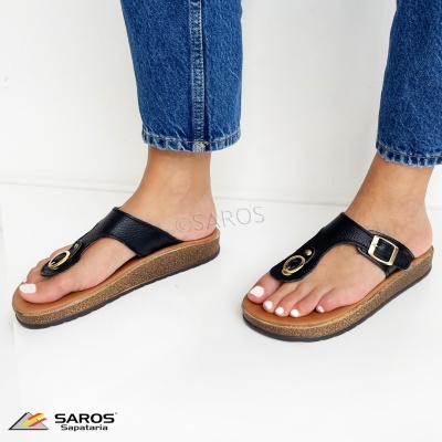 Chinelos Saros 2098 Preto