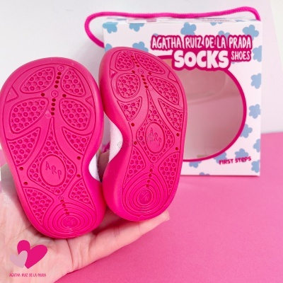 Pantufas Agatha Ruiz De La Prada 241912 Branco Com Varias Cores