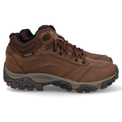 Botas de caminhada impermeáveis Merrell castanhas com sola Vibram