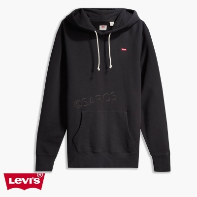 Sweatshirt preta Levi's com capuz e bolso frontal