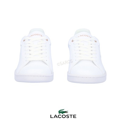 Sapatilha Lacoste Carnaby Pro Branco e Ouro