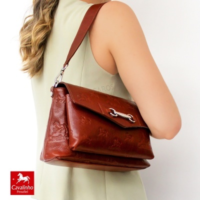 Bolsa Cavalinho Cavalo Lusitano 18090546 Camel