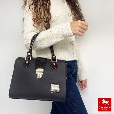 Bolsa Cavalinho Cherry Blossom 18810502 Castanho