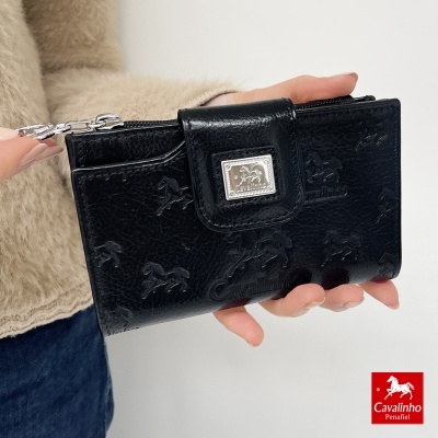 Carteira Cavalinho Cavalo Lusitano 28090232 Preto