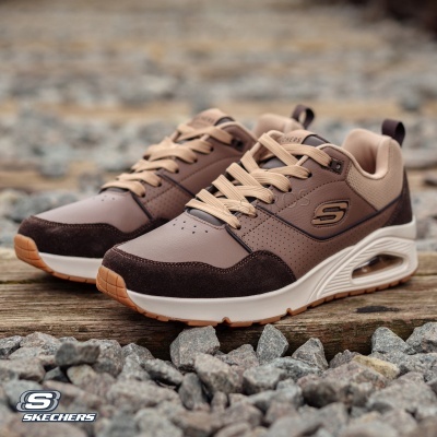 Sapatilha Skechers Uno Retro One 183020 Castanho