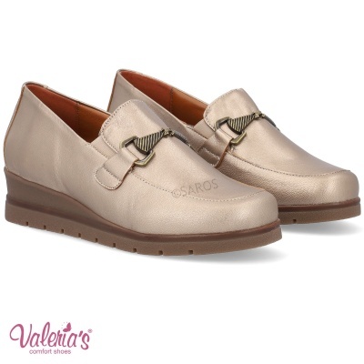 Sapato Valerias Confort 1526 Ouro