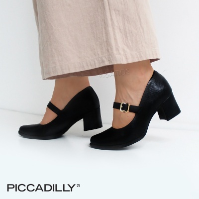 Sapato Piccadilly Mary Jane 654063 Preto