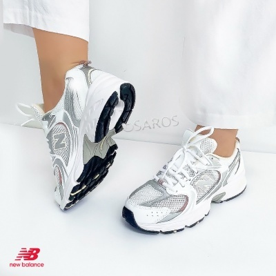 Sapatilha New Balance 530 Gr530 Ga Branco Com Rosa