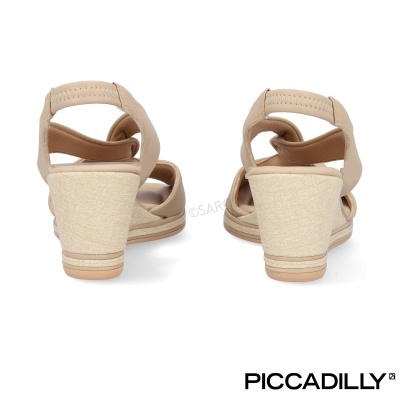 Sandalia de cunha Piccadilly 408221 Bege