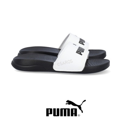 Chinelo Puma Popcat 372313 Branco E Preto