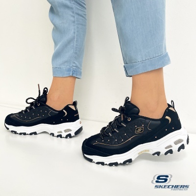 Sapatilha Skechers D'Lites Glamour Feels 13087 Preto
