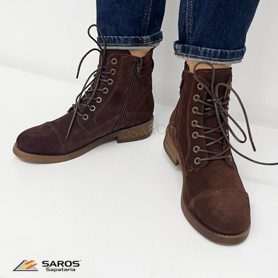 Botim Samelli Militar N828 Castanho