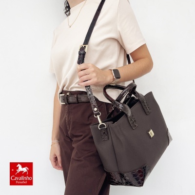 Mala De Tiracolo Cavalinho Cherry Blossom 18810601 Castanho