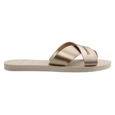 Chinelo Havaianas Aqua Metallic 4148866 Ouro