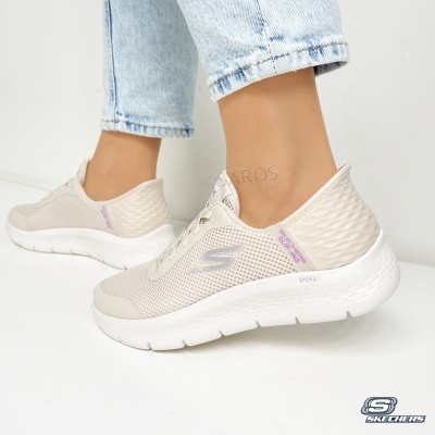 Sapatilha Skechers Go Walk Flex 124836 Bege