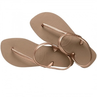 Chinelo Havaianas Flash Urban 4000039 Ouro